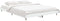 vidaXL - Bedframe - LED - massief - hout - wit - 140x190 - cm