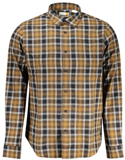 Plaid Regular Fit Long Sleeve Shirt - Brown