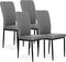 Eetkamerstoelen - grijs - set van 4 - comfortabel design