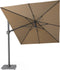 Platinum Sun & Shade – Zweefparasol – Challenger T² - 350x260cm – Taupe – Dubbel Kantelbaar – 360° Draaibaar – 96% UV protectie