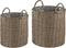 BITOLA - Plantenbak set van 3 - Zandbeige - PE rotan