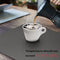 Set van 12 placemats, 6 placemats, afwasbaar en 6 onderzetters, pvc, placemats (41 x 31 cm), antislip, wasbaar, donkergrijs - hittebestendig