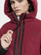 Didriksons AINO - Gewatteerde parka - Ademend - Ruby rood (2022)