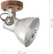 vidaXL Wand-/plafondlampen industrieel 2 st E27 20x25 cm zilverkleurig