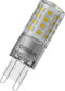 OSRAM LED PIN LED-lamp van helder gekleurd kunststof, met 4,4 W voor 600 lm, warmwit licht met 2700 K, veelkleurig, retrofit-fitting G9, CRI 80, EEK D, dimbaar.