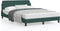 vidaXL - Bedframe - zonder - matras - 140x190 - cm - fluweel - donkergroen
