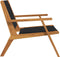 vidaXL - Tuinstoelen - 2 - stuks - Zwart - 67x77x73 - cm - Massief - Acaciahout