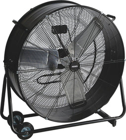 Perel Vloerventilator - Trommelventilator Ø 75 cm - 2 snelheden - Zwart