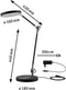 Paulmann AS Numis LED Desk lamp 11W zwart White Switch dim kab 2,00m