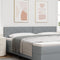 vidaXL - Hoofdbord - Diamond - Blocks - Ontwerp - Lichtgrijs - 200 - cm - Stof