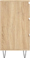 vidaXL - Nachtkastjes - 2 - st - 40x35x69 - cm - bewerkt - hout - sonoma - eikenkleurig