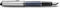 Waterman Expert Deluxe vulpen | metaal-steengrijze lak met palladium-gecoat detail | medium palladium penpunt met blauwe inkt | geschenkverpakking