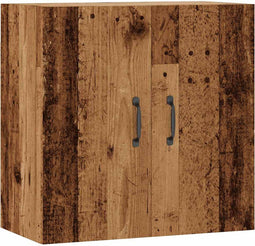 vidaXL - Wandkast - 60x31x60 - cm - bewerkt - hout - oud - houtkleurig