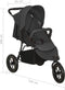 vidaXL - Kinderwagen - staal - antracietkleurig