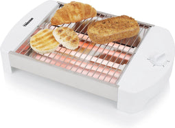 Tristar Vlakke Broodrooster BR-2400 - 23 x 20 cm - voor Brood, Bagels en Croissants - Wit