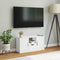 vidaXL - Tv-meubel - met - lade - ODDA - 79x24x40 - cm - massief - grenenhout - wit