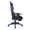 Gamestoel Thomas met voetsteun - bureaustoel racing gaming - ergonomisch - zwart blauw