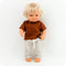 Miniland Babypop Europese Jongen 38cm - met wit broekje en hemdje