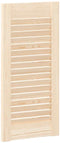 vidaXL - Kastdeuren - met - lamellen - 4 - st - 61,5x29,5 - cm - massief - grenenhout