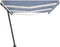 vidaXL - Luifel - automatisch - met - LED - en - windsensor - 600x350 - cm - blauw - wit