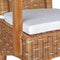 SVJ Eetkamerstoel Rechthoekig - 57 x 54 x 97 cm - Rotan - Bruin
