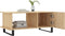 vidaXL - Salontafel - 90x50x40 - cm - bewerkt - hout - sonoma - eikenkleurig
