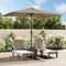 vidaXL - Parasol - met - metalen - paal - 300x200 - cm - taupe