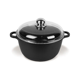 Maestro MR-4624C - Pan met deksel 24 cm 4 l - Zwart