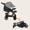 Lionelo Emma Plus - Buggy - 5-punts gordel - Rugleuningverstelling tot ligpositie - Grey Dove