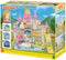 Sylvanian Families 5743 - Zonnig Kinderopvang Kasteel - Bloemen hangoor konijn baby - Regenboogoutfit