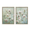 Schilderij Home ESPRIT Blauw Wit Blommor Orientaals 50 x 2,5 x 70 cm (2 Stuks)