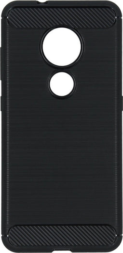 Hoesje Siliconen Geschikt voor Nokia 7.2 / 6.2 - Brushed Backcover - Zwart