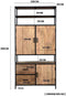 Livingfurn - Kabinetkast Sturdy - 40x100x200 - Mangohout