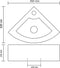 vidaXL - Wastafel - met - overloop - 45x32x12,5 - cm - keramiek - goudkleurig