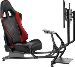 VDD Gaming - Racestoel Cockpit Simulator - Volledig Verstelbaar - Monitorstandaard - 37-55 inch schermen