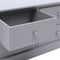 vidaXL - Tv-meubel - 108x30x40 - cm - massief - paulowniahout - donkergrijs