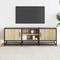 vidaXL - Tv-meubel - 120x35x41 - cm - bewerkt - hout - metaal - sonoma - eikenkleurig