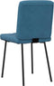 vidaXL - Eetkamerstoelen - 2 - st - fluweel - blauw