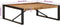 vidaXL - Salontafel - 100x100x35 - cm - massief - ruw - mangohout