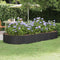 vidaXL - Plantenbak - 296x140x36 - cm - gepoedercoat - staal - antracietkleurig