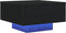 vidaXL - Salontafel - met - LED-lampen - Zwart - Eiken - 55x55x31 - cm