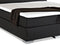 PRESIDENT - Boxspringbed - Zwart - 160 x 200 cm - Polyester