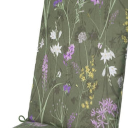 Madison - Kussen hoog universeel ca. 120x50 cm Donna green canvas Eco plus natural outdoor finish...