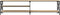 vidaXL - Tv-meubel - 200x40x50 - cm - bewerkt - hout - metaal - sonoma - eikenkleurig