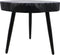Bijzettafel live edge - ø45-47 cm - Acaciahout/ijzer