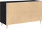 vidaXL - Sideboard - Zwart - Eiken - 100x36x60 - cm - Engineered - Wood