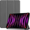 imoshion Tablet Hoes - Geschikt voor iPad Pro 12.9 (2022) / Pro 12.9 (2021) / Pro 12.9 (2020) / Pro 12.9 (2018) - Trifold Bookcase - Grijs