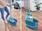 Leifheit Clean Twist M - Vloerwisser Ergo - Mobiel systeem met wieltjes - 33 cm - Turquoise