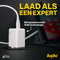 Aqiila Chargebird W2 - USB Stekker - 45W Power Delivery - 2x USB-C