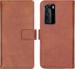 iMoshion Hoesje Geschikt voor Huawei P40 Pro Hoesje Met Pasjeshouder - iMoshion Luxe Bookcase - Bruin